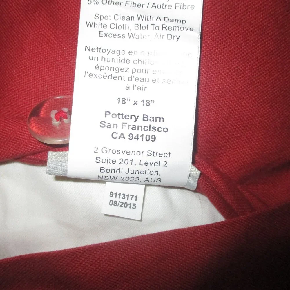 Pottery Barn Christmas Nutcracker Pillow Cover + Feather Insert